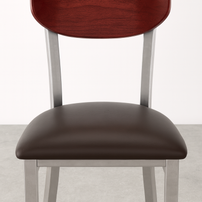 vinyl padded seat chairs