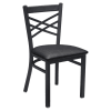 Metal Cross Back Chair