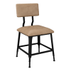 Massello Industrial Style Chair with Padded Back