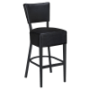 Lumme Padded Back Metal Bar Stool
