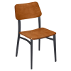 Luca Metal Chair with Wood Back