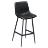 Luna Metal Bar Stool in Black Finish