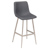 Luna Metal Bar Stool in Clear Coat Finish