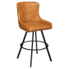 Premium Savino Swivel Bar Stool with Circular Frame