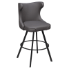 Darlo Premium Bucket Swivel Bar Stool with Circular Frame