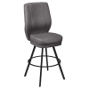 Tesoro Diamond Back Premium Bucket Bar Stool with Circular Frame