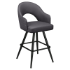 Invicta Premium Bucket Swivel Bar Stool with Square Frame