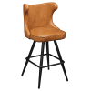 Darlo Premium Bucket Swivel Bar Stool with Square Frame
