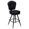 Lusso 3-Channel Premium Casino Bucket Bar Stool with Square Frame