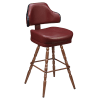 Gioco Premium Casino Bucket Bar Stool with Vintage Frame