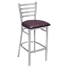 Metal Ladder Back Bar Stool Clear Coat