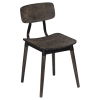 Slate Black Metal Restaurant Chair