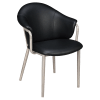 Kova Metal Armchair in Clear Coat