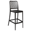 Miles Slat Back Outdoor Resin Bar Stool