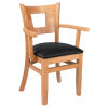 Premium US Made Duna Wood Chair With Arms
