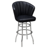 Premium Aria Swivel Bar Stool with Chrome Frame