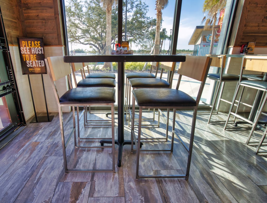Industrial Series Metal Bar Stool with Wood Back