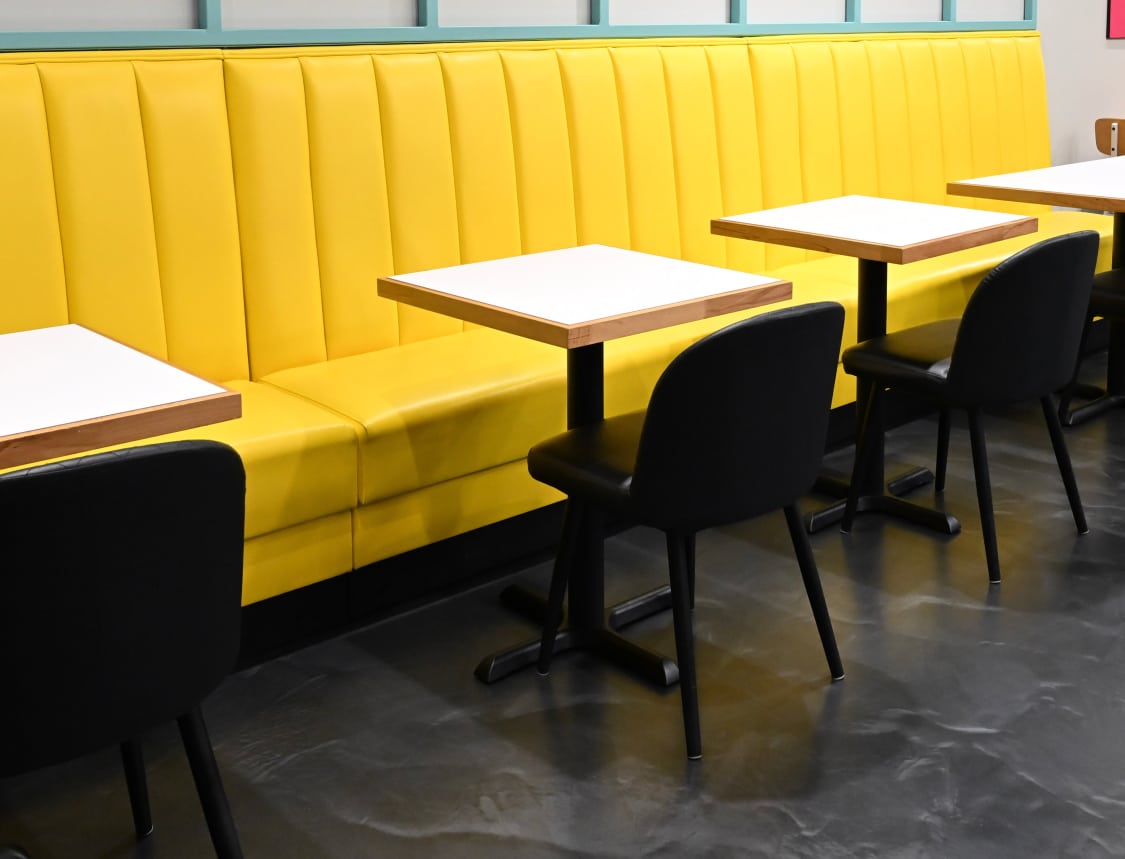 Wood overlay edge laminate table top