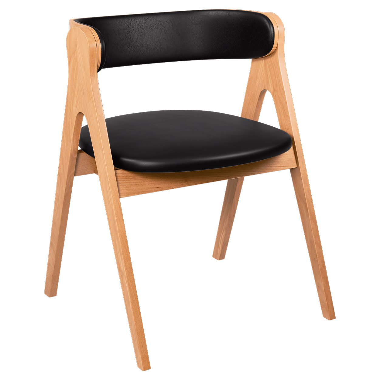 Strand Wood Chair with Padded Back
