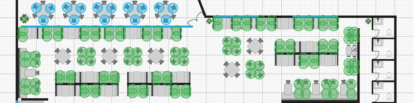 Covid-19 Compliant Seating Layout