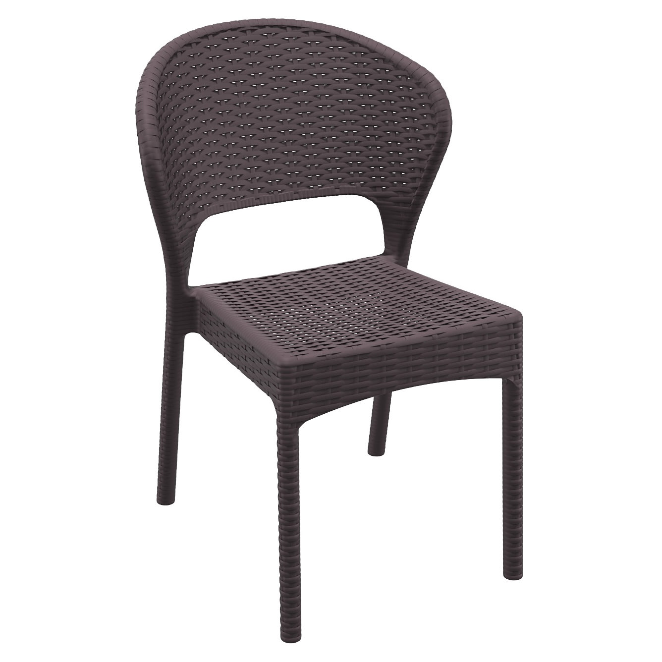 Terrace Wicker Look Resin Patio Chair with Terrace Wicker Look Resin Patio Chair