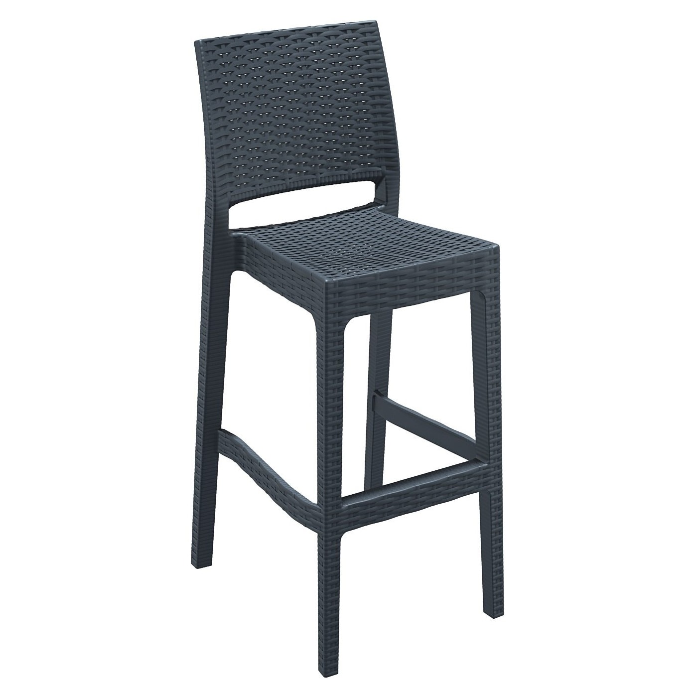 Beverly Wickerlook Resin Bar Stool with Beverly Wickerlook Resin Bar Stool
