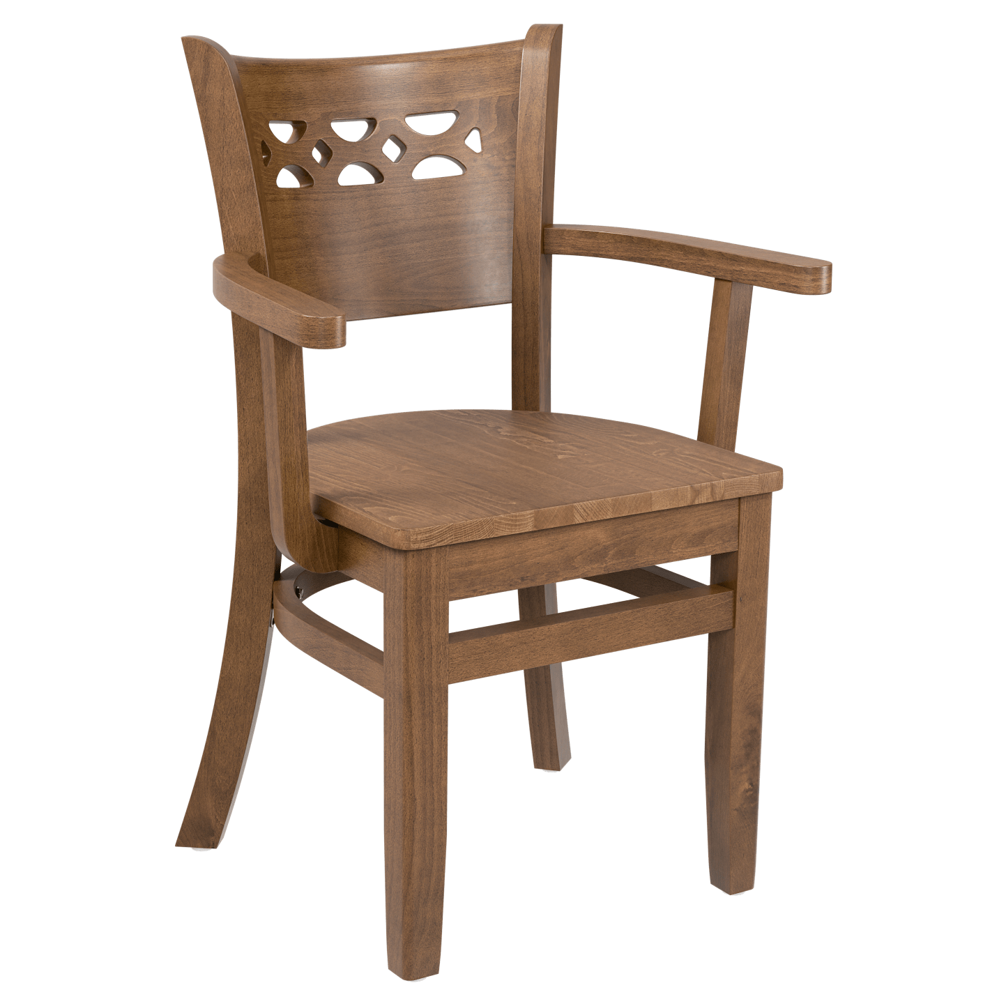 Premium US Made Leonardo Wood Chair With Arms