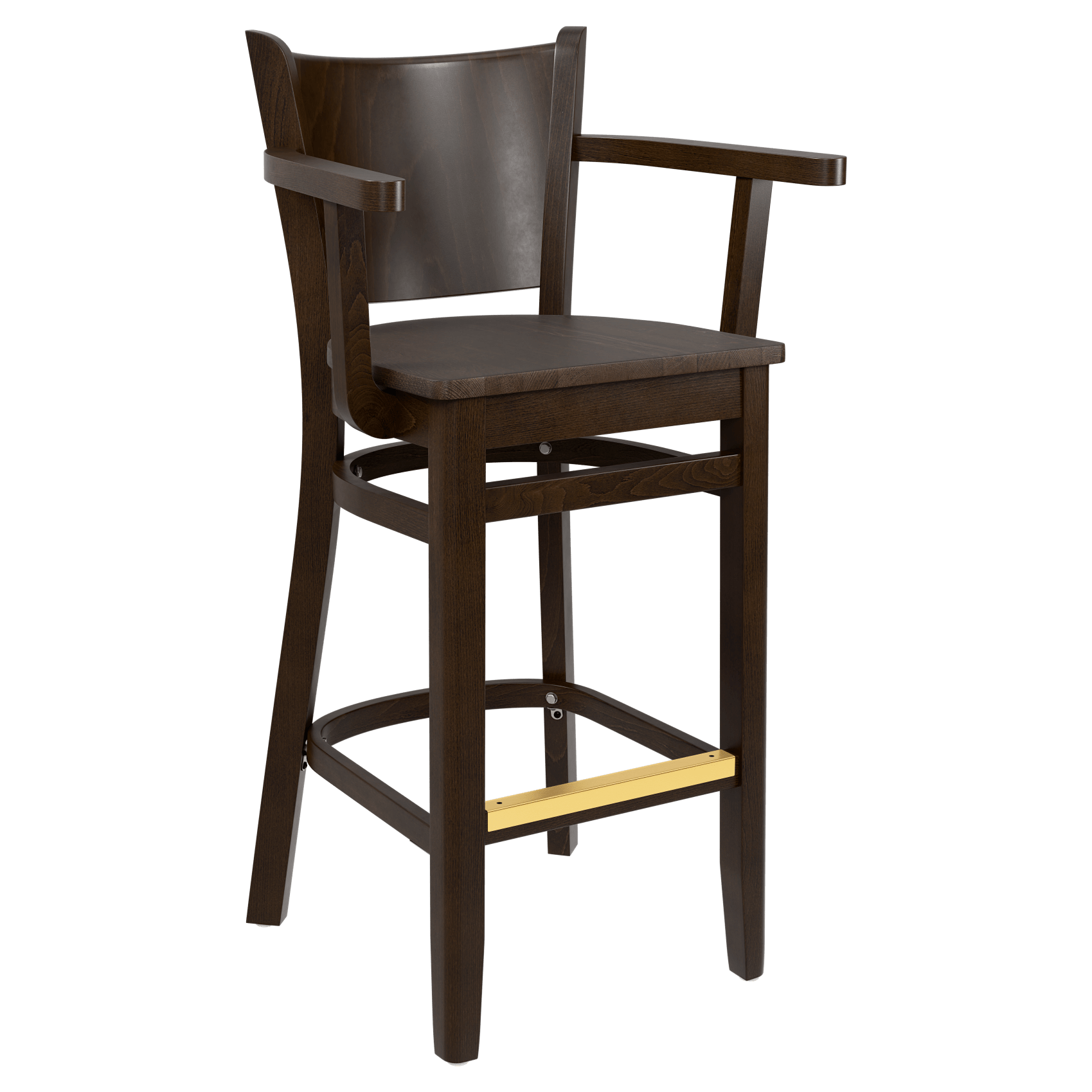 Tiffany Wood Arm Bar Stool 