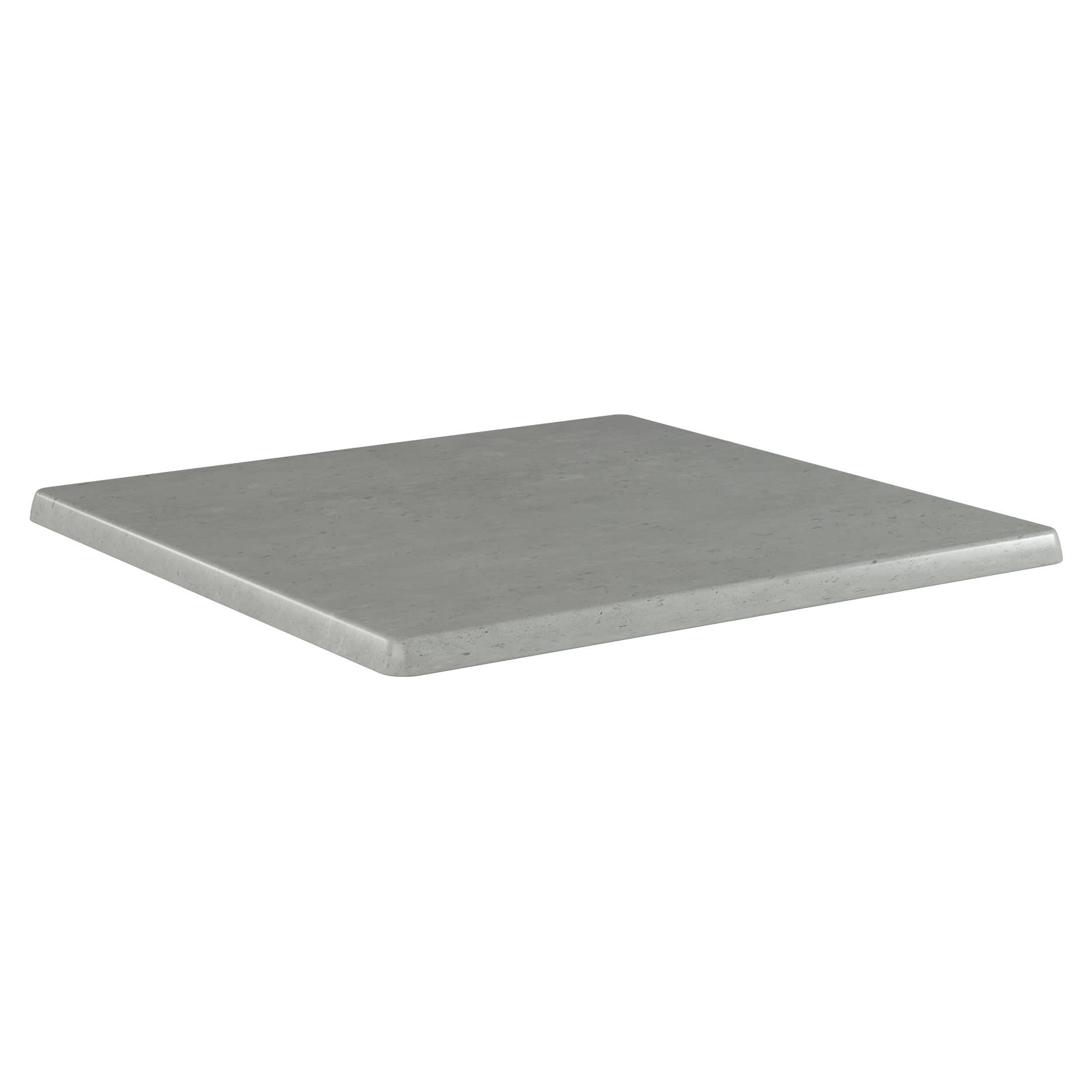 Outdoor Resin Table Top in Industrial Grey Finish with Outdoor Resin Table Top in Industrial Grey Finish