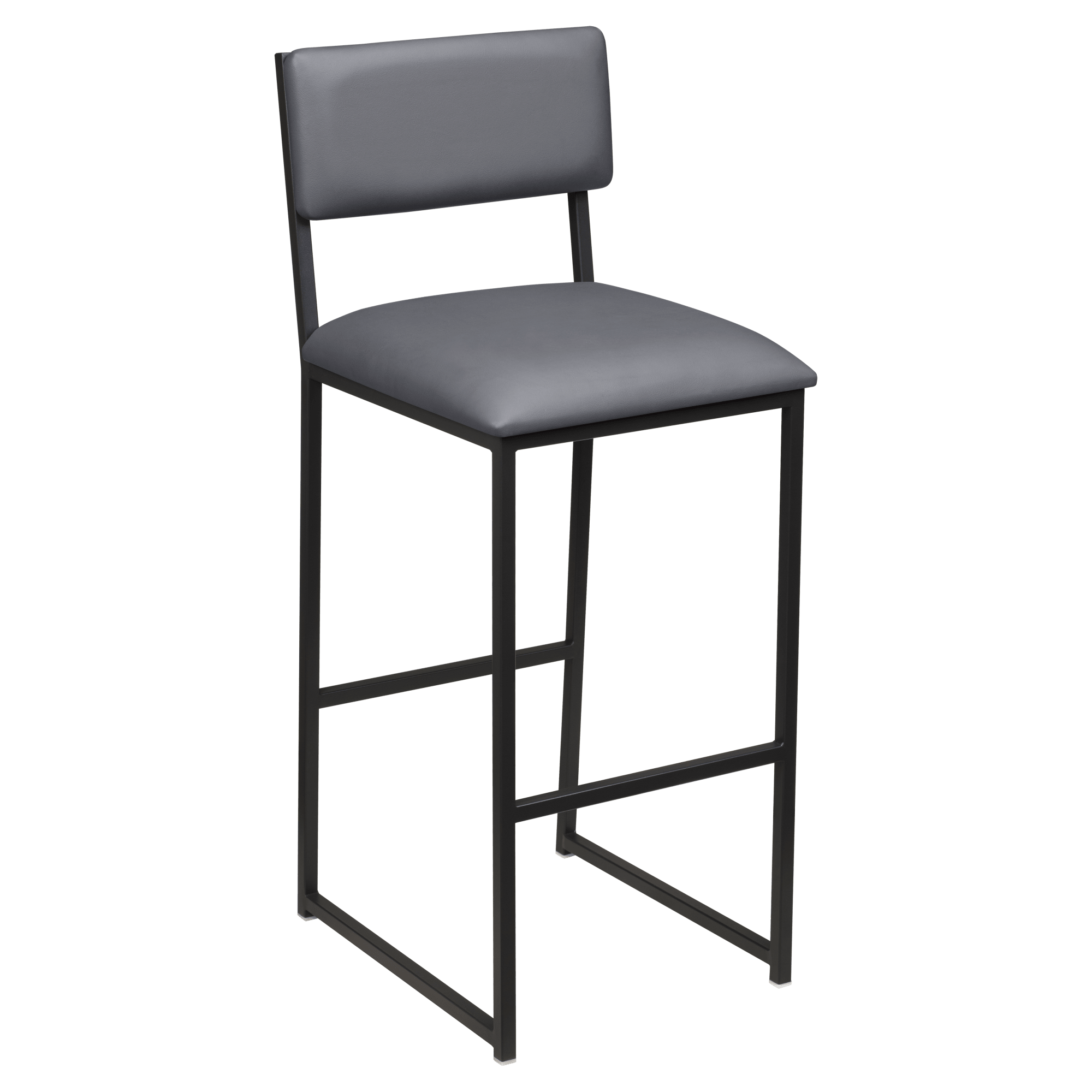 Indy Metal Bar Stool with Padded Back