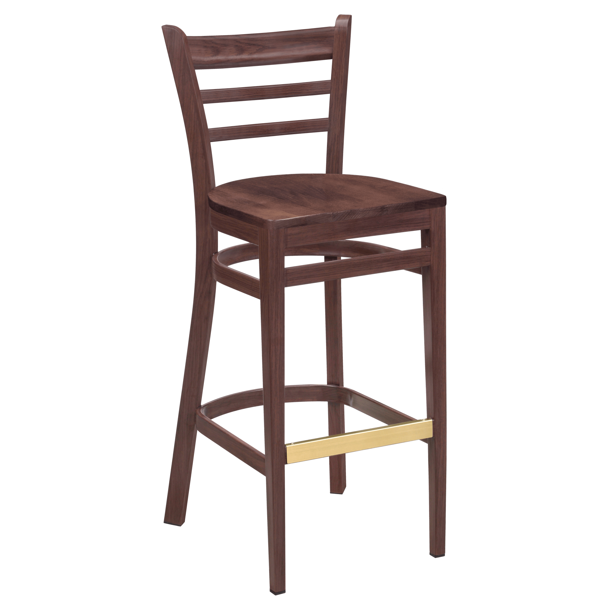 Classic Solid Wood Booth w/ Padded Seat offers comfort & durability