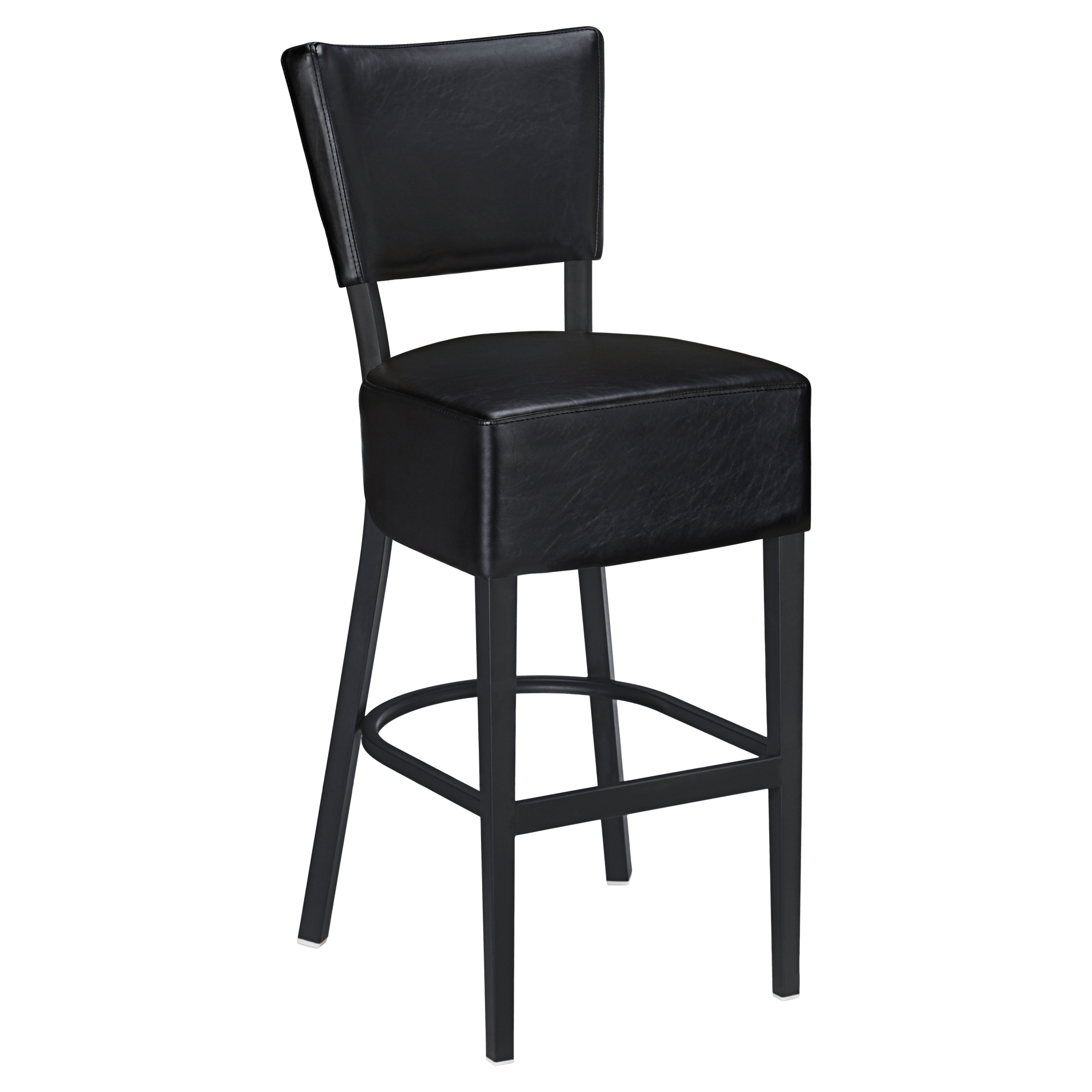 Lumme Padded Back Metal Bar Stool