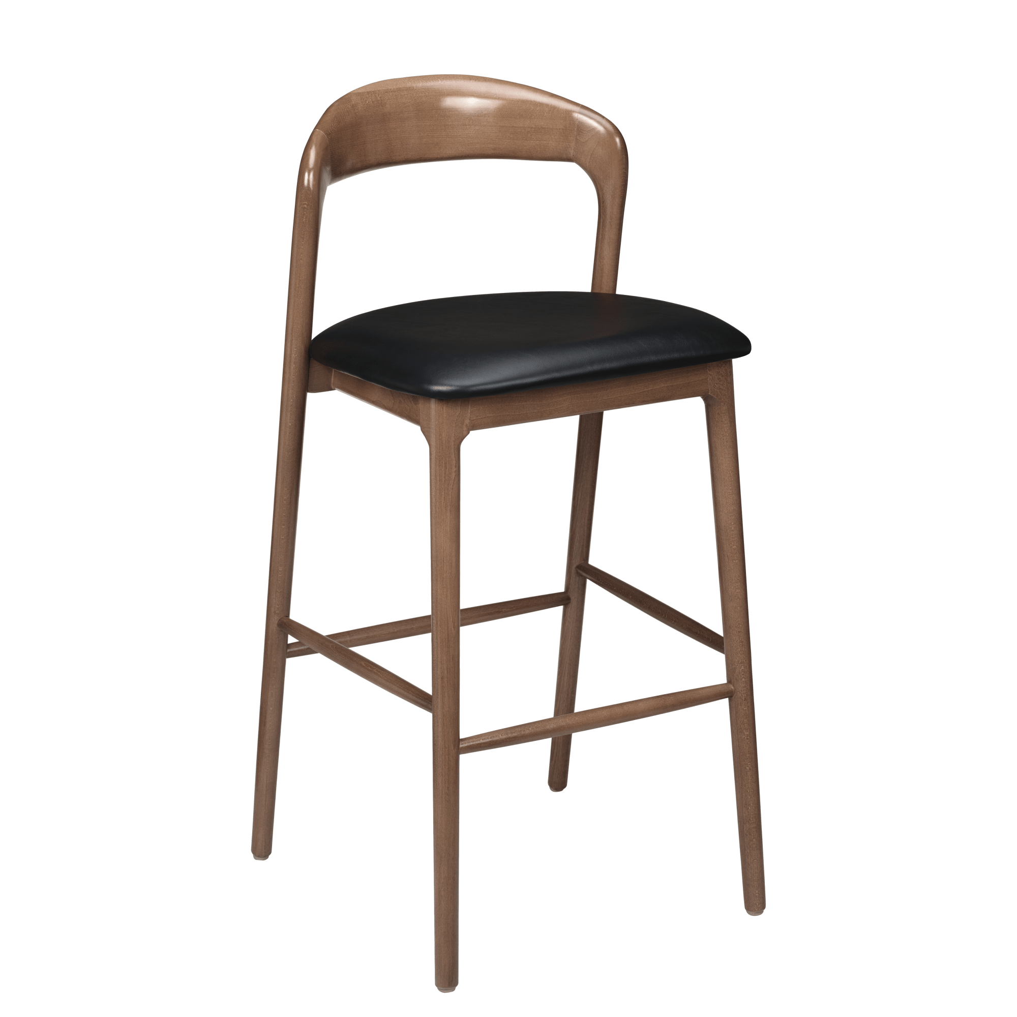 Premium Sigrid Wood Bar Stool with Premium Sigrid Wood Bar Stool