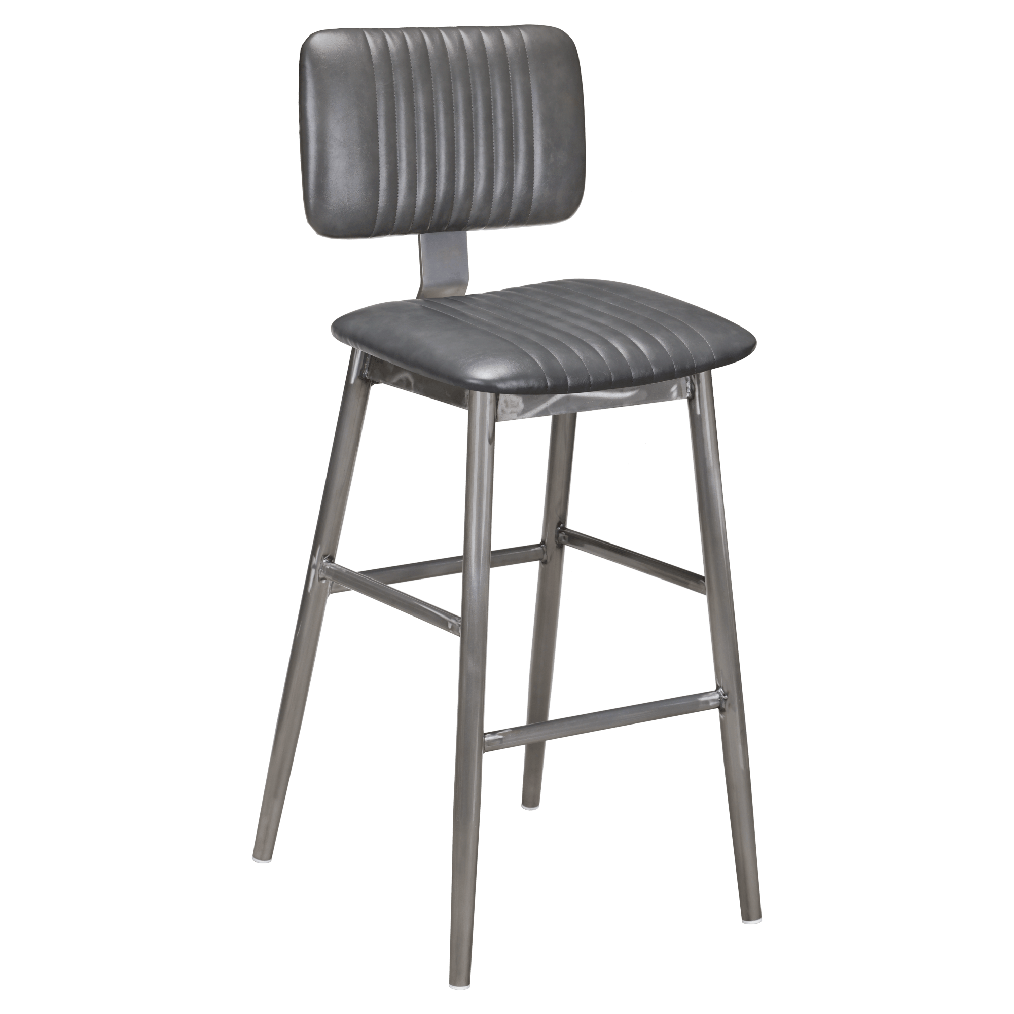 Ethan Metal Bar Stool in Clear Coat