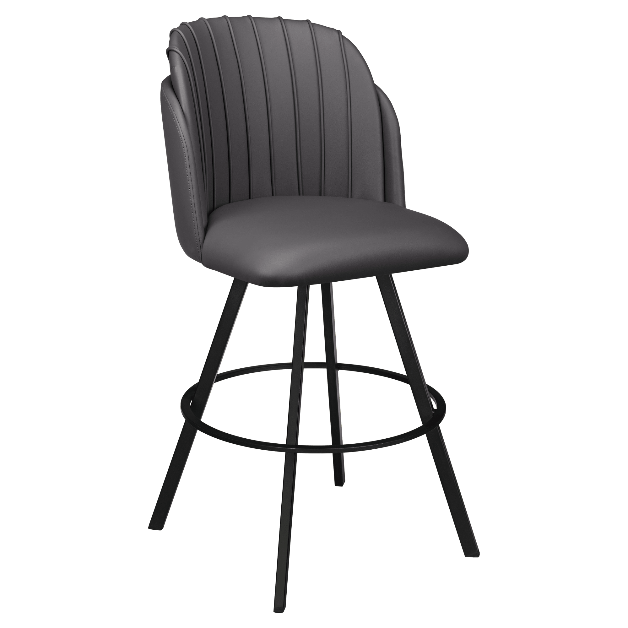 Premium Sooti Swivel Bar Stool with Circular Frame