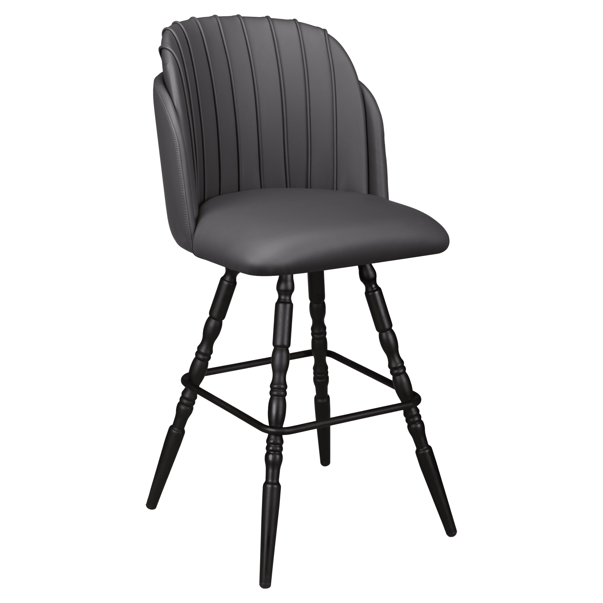 Premium Sooti Swivel Bar Stool with Vintage Frame