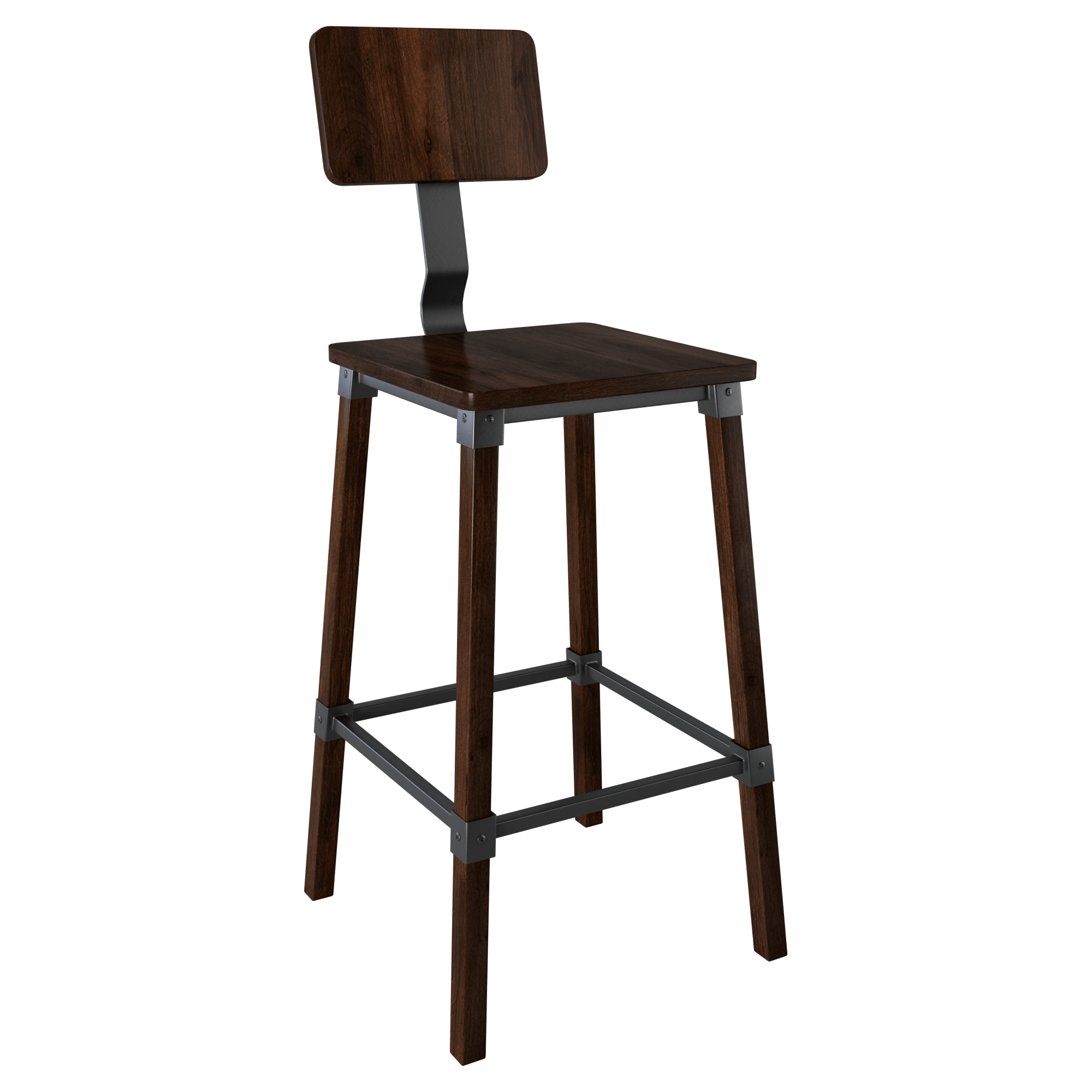 Malcolm Industrial Bar Stool with Malcolm Industrial Bar Stool