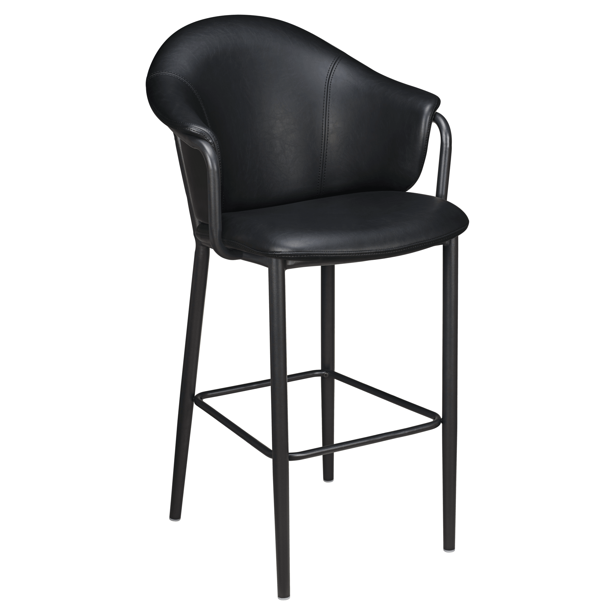 Kova Metal Bar Stool with Arms