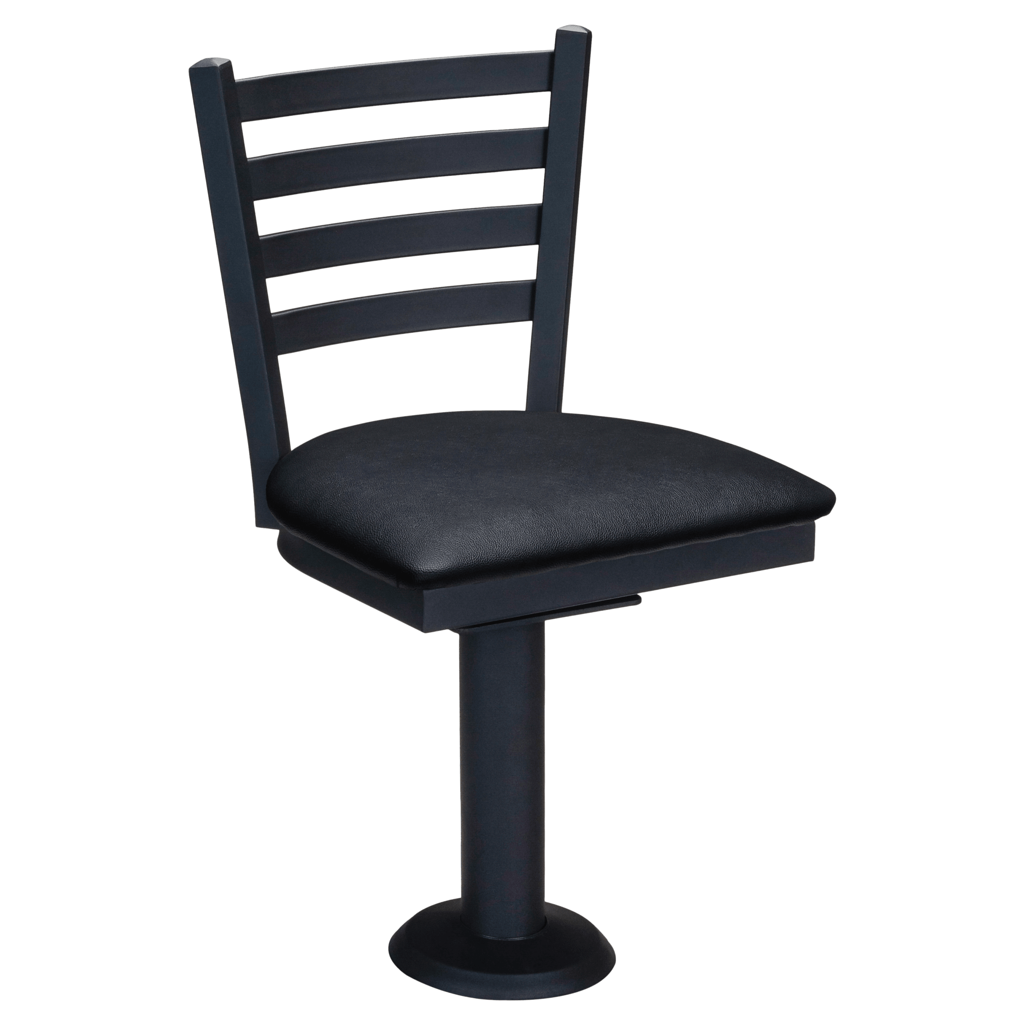 Ladder Back Bolt Down Swivel Metal Chair