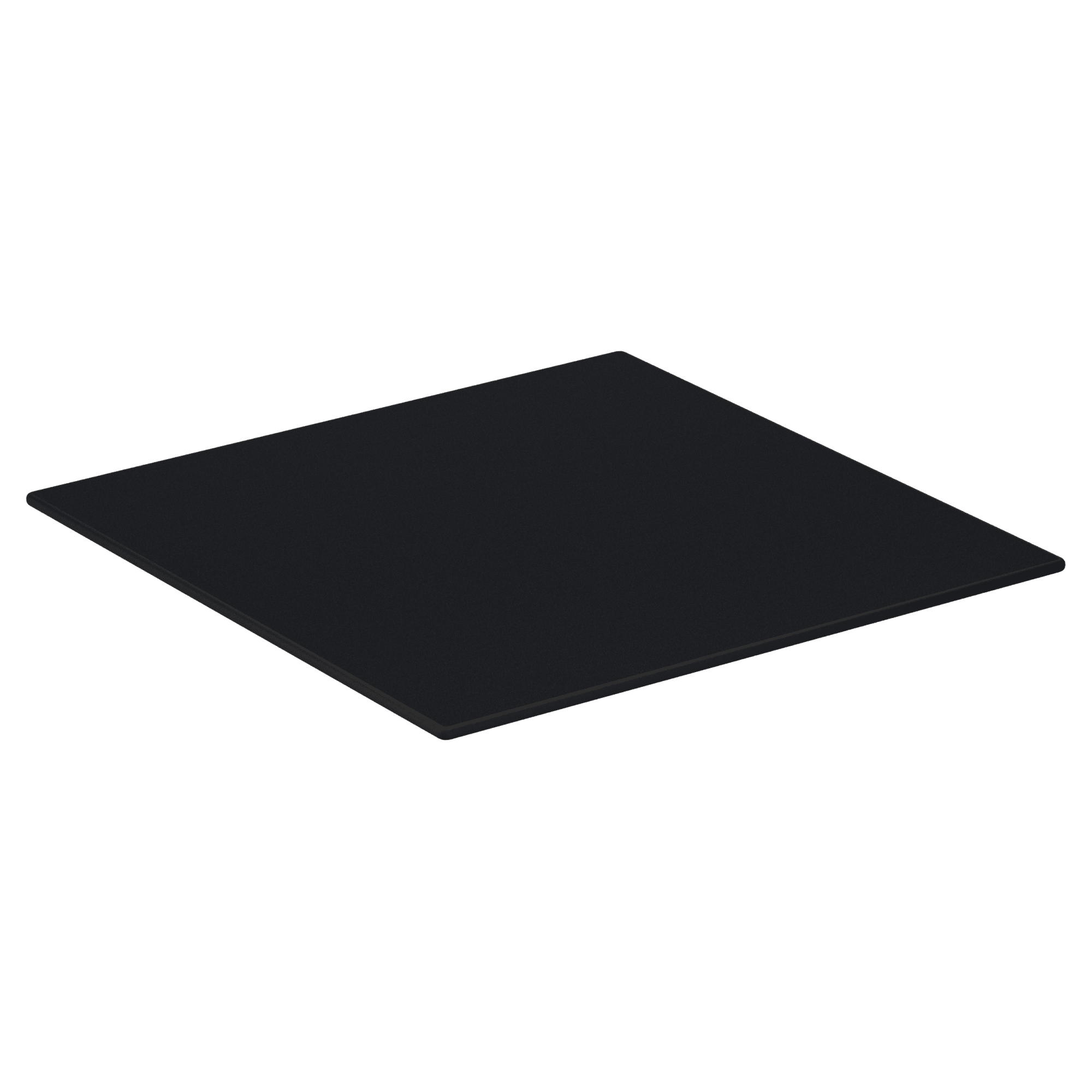 Black Outdoor Resin Table Top with Phenolic Edge with Black Outdoor Resin Table Top with Phenolic Edge