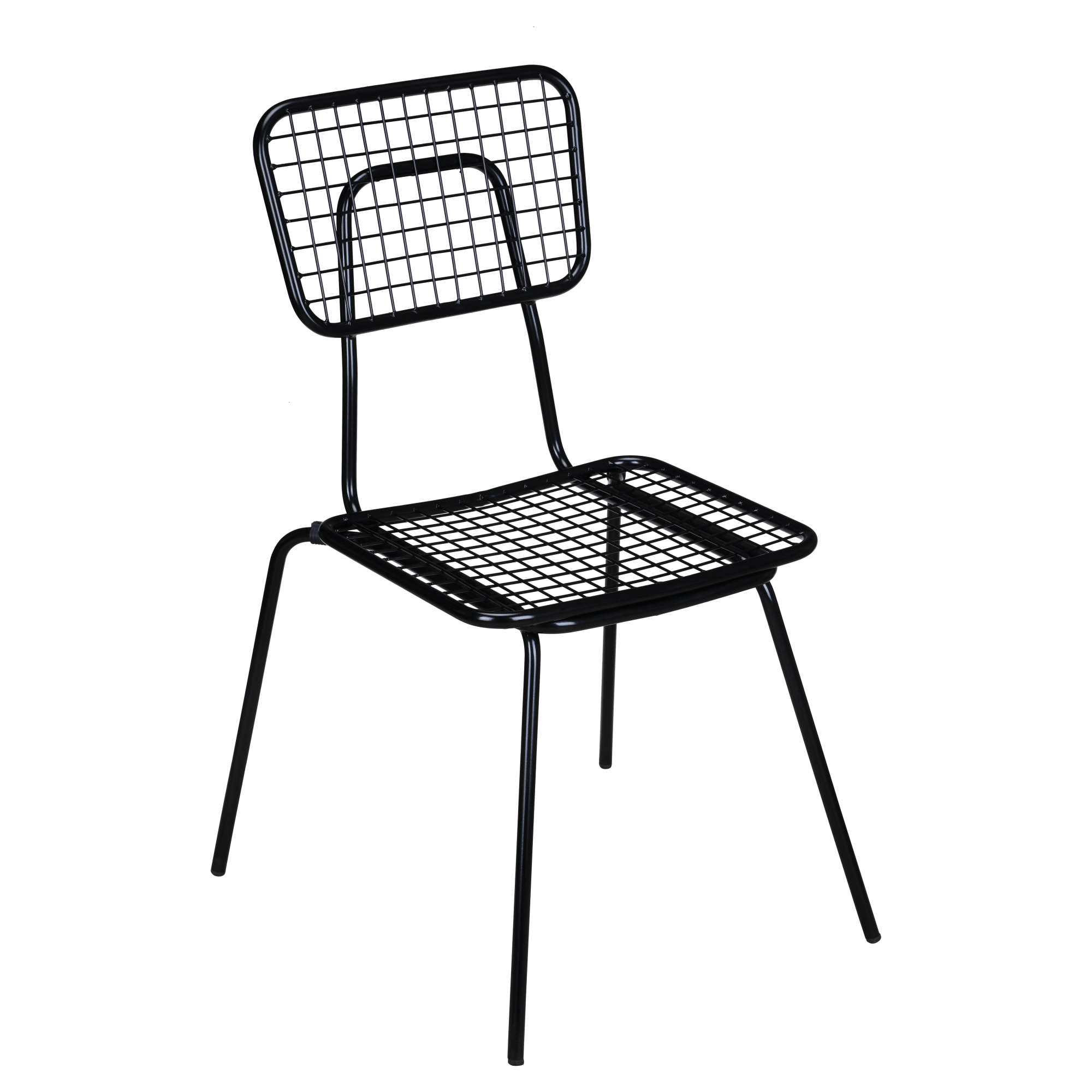 Ollie Patio Chair in Black Finish with Ollie Patio Chair in Black Finish