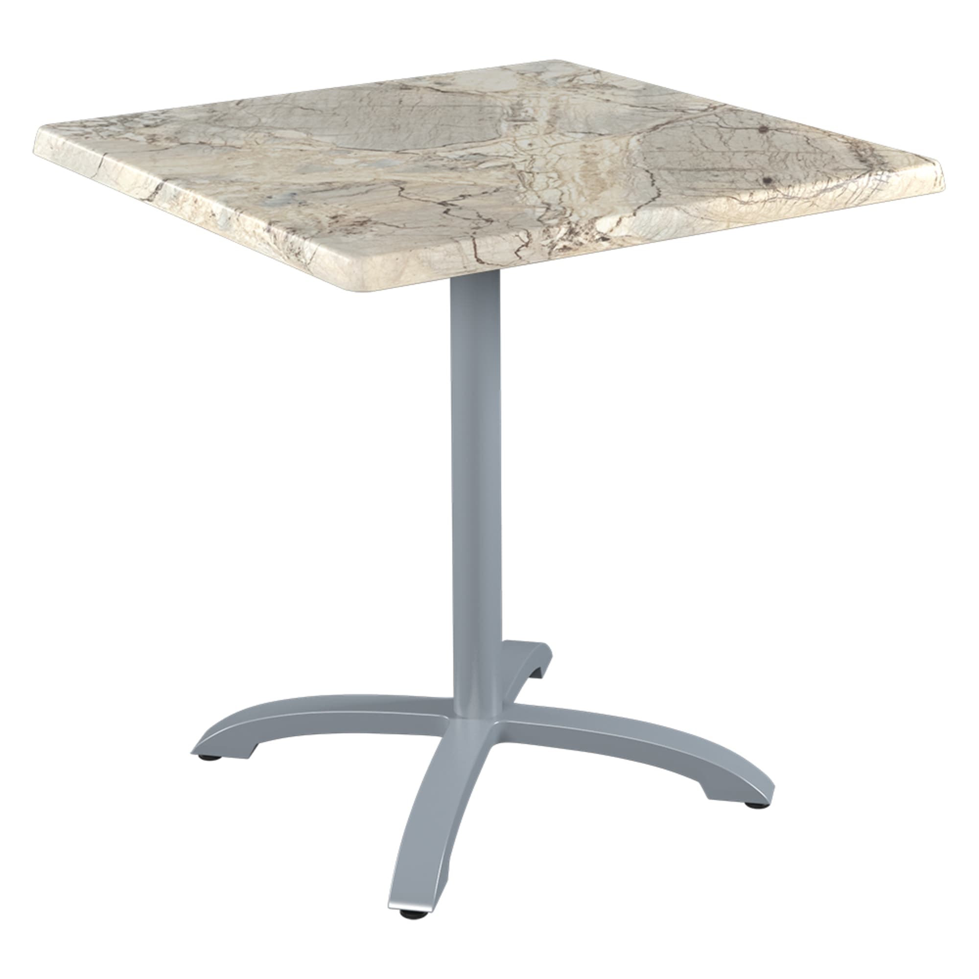 Werzalit Restaurant Table Top Terraza terrace profile, profile side medio. werzalit restaurant table set