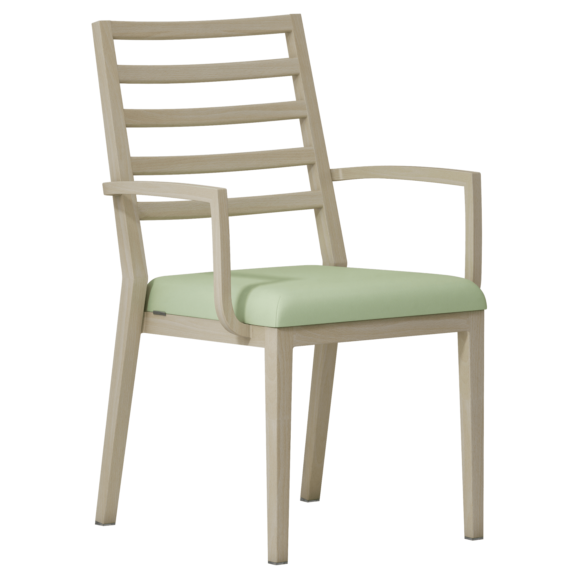 Ladder Back Ernest Aluminum Arm Chair
