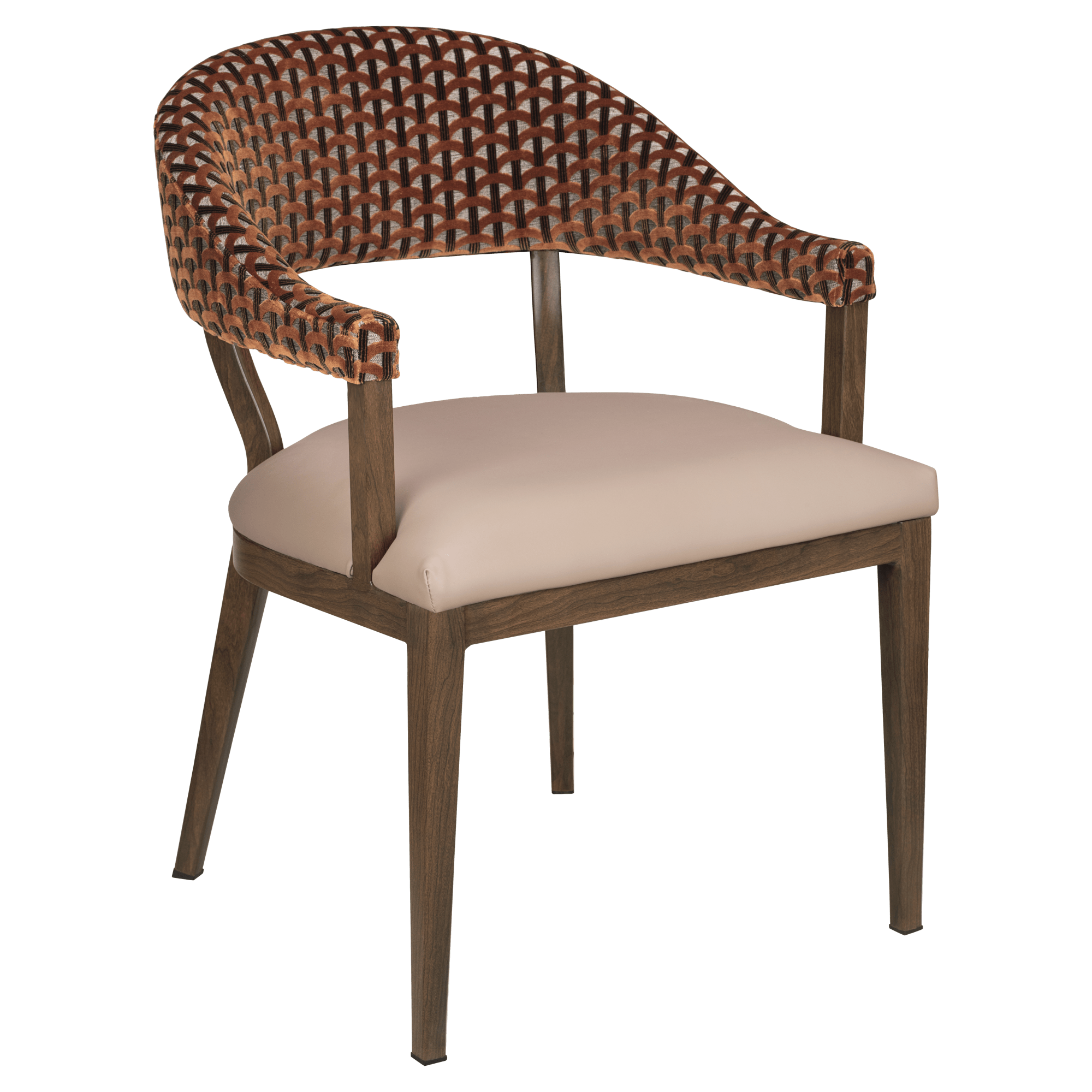 Valro Curved-Back Aluminum Chair