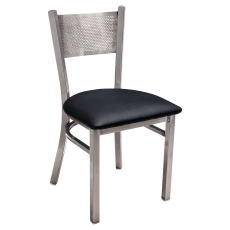 Clear Coat Checker Back Metal Chair 