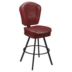 Lusso 3-Channel Premium Casino Bucket Bar Stool with Circular Frame