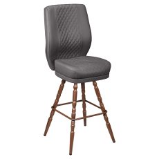 Tesoro Diamond Back Premium Bucket Bar Stool with Vintage Frame
