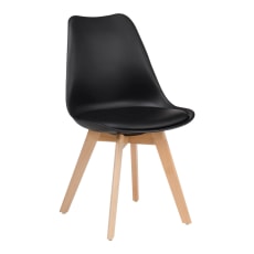 Nordic Style Chair with Black Seat