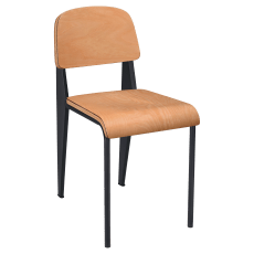 Nico Metal Chair with Wood Back