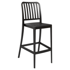 Miles Slat Back Outdoor Resin Bar Stool